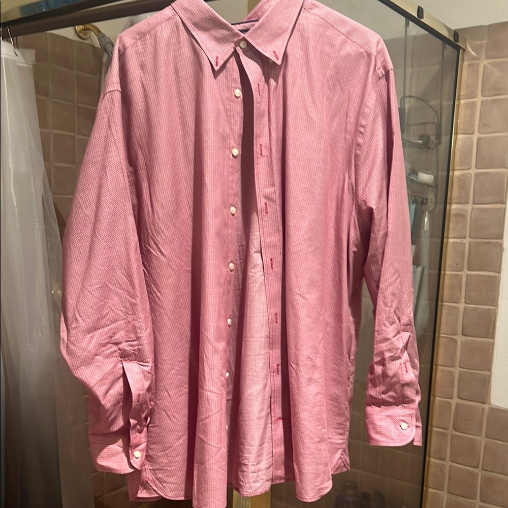 Daniel Cremieux Pink Dress Shirt Classic Collar Long Sleeves